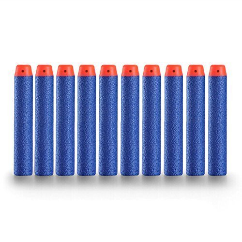 TOPWAYS® 100 Pcs 7.2cm Foam Dart Refill Bullet Strike Elite für Nerf Pfeile Pistole Gun Nerf N-Strike Elite Series Darts Blasters Spielzeugpistole (blau 100 Stück)