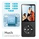 AGPTEK MP3 Player 32GB Bluetooth 5.3, 1.8 Zoll 40 Stunden Wiedergabezeit Digital Kinder MP3 Player mit FM Radio, bis zu 128G,(Ohne Kopfhörer) Schwarz