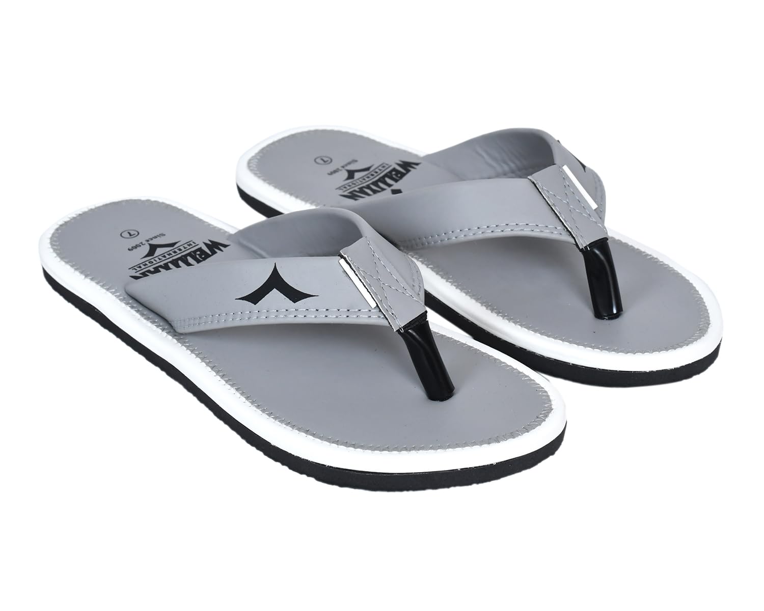 Faux Leather Flip Flops Slipper | Light weight EVA | Anti-Slip Comfortable Thong Slippers | Soft Cushioned Footbed | Durable Casual Daily Wear Slipper | (Size 6-10)-picture-10