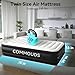 COMMOUDS Twin Air Mattress with Built-in Pump, 18