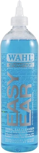 Wahl Easy Ear Cleanser, Ear Cleaner Solution for Pets, Easy Ear Cleaning Fluid for Dogs and Cats, Pets at Home, Pet Ear Cleaner, Remove Pets Ear Wax, Detergent Free, 500 ml