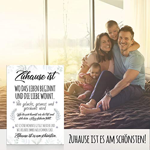 MeerBach & Rose, Einweihungsgeschenk für Wohnung und Haus, originelles Brot und Salz Geschenk zum Einzug im mini Umzugskarton, tolles Einzugsgeschenk