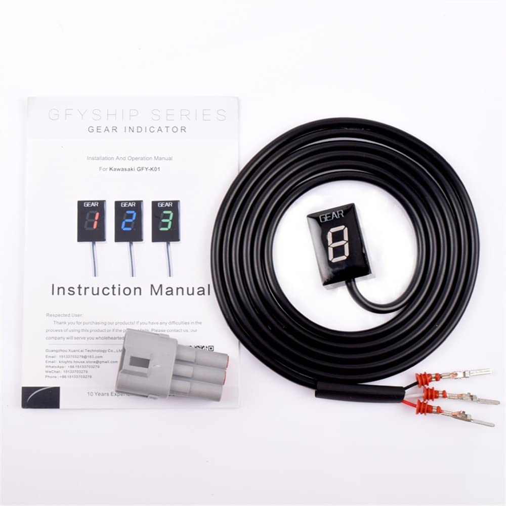 Indicador Marchas Moto Medidor Digital de Velocidad Motocicleta para RM-Z450 RMZ450 RM Z450 Z 450 Motobike L 1-6 Nivel indicador Marcha Accesorios