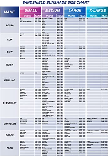 Autopect Car Windshield Sun Shade, Foldable Sun Blocker For Car, Truck, Suv Automotive Interior Sun Protection, Reflective Car Shade For Front Windshield With Mirror Cut-Out Keeps Car Cool (Medium) #TOP4