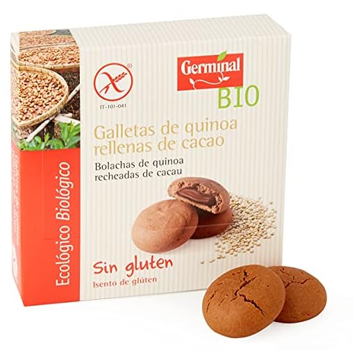 GERMINAL Galletas Quinoa Rellenas De Cacao Bio Sin Gluten - - 200G