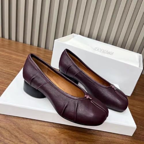 Split Toe Shoes Women Heeled Mary Jane Flats Low Top Orthopedic Cute Casual Comfortable Walking Lightweight Female Solid All-Match for Daily Wear Back to School Gifts for Daughter Granddaughters4