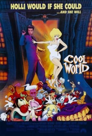 COOL WORLD - 27"x40" D/S Original Movie Poster One Sheet 1992 Kim Basinger Brad Pitt