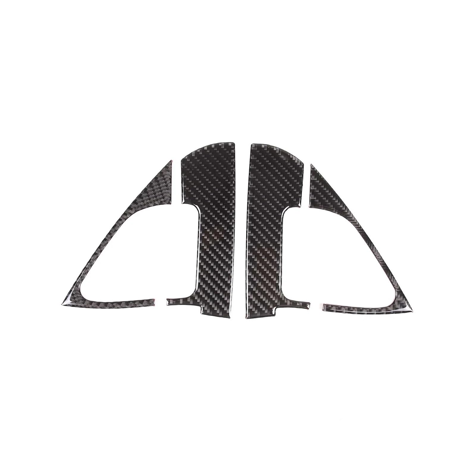 for BMW 3 Series E90 2005-2012 Interior A-Pillar Speaker Panel Sticker Protection Accessories Car Interior Mouldings(Black Carbon Fiber)