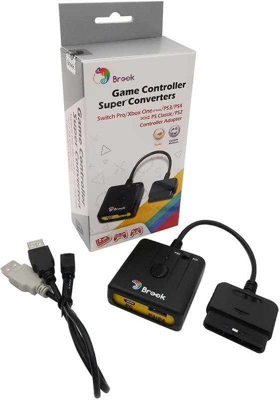 Mcbazel Brook Switch Pro/PS3/PS4/PS5 to PS Classic/PS2/ PS1 Super Converter with Keychain