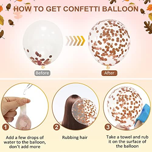 30Pcs Rose Gold Zestaw balonów, 12 cali Metallic Chrome Rose Gold Balony Confetti i białe balony lateksowe z wstążką dla Urodziny Ślub Dzieci Baby Shower Party Dekoracje