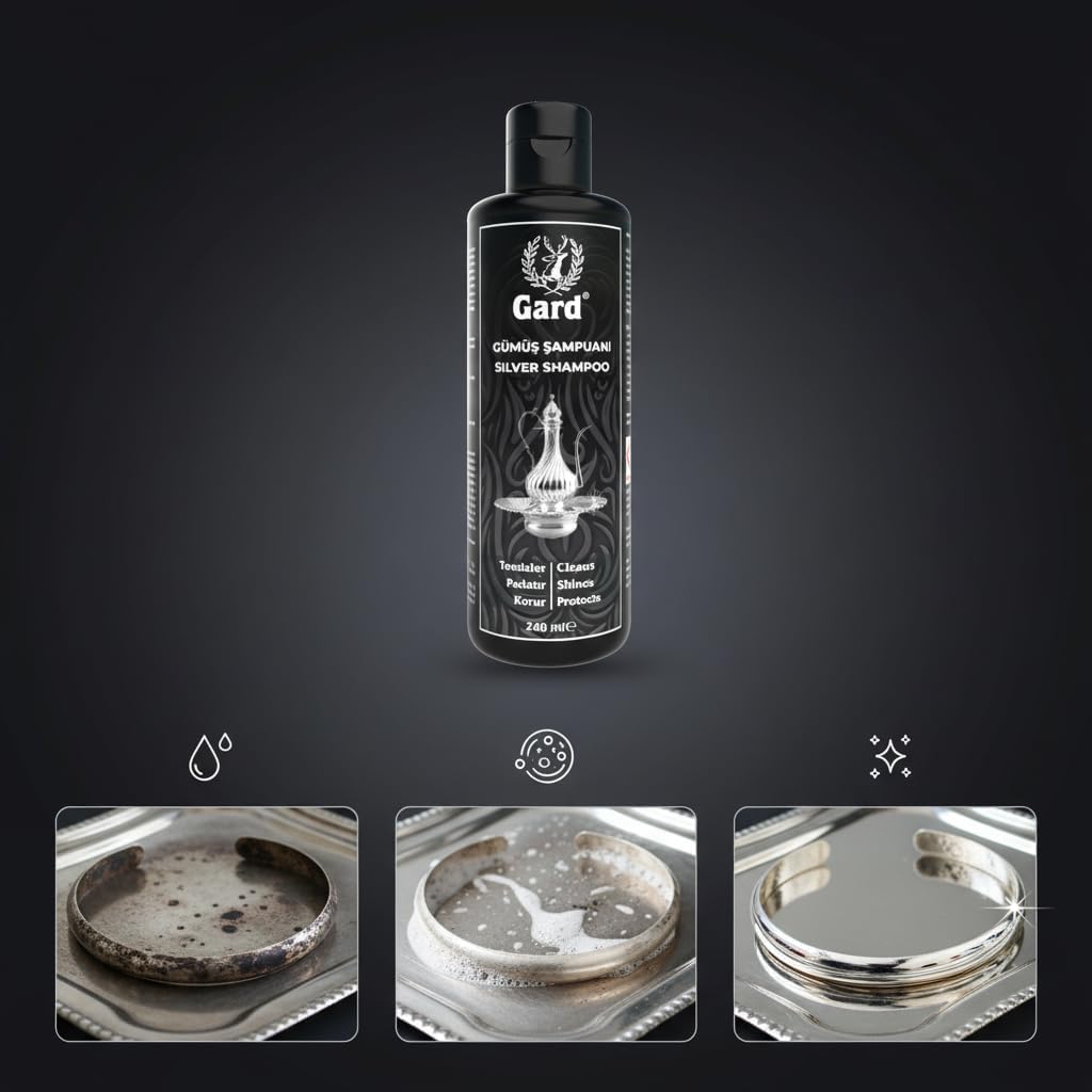 GARD Silver shampoo,Silver Polish & Stainless Steel