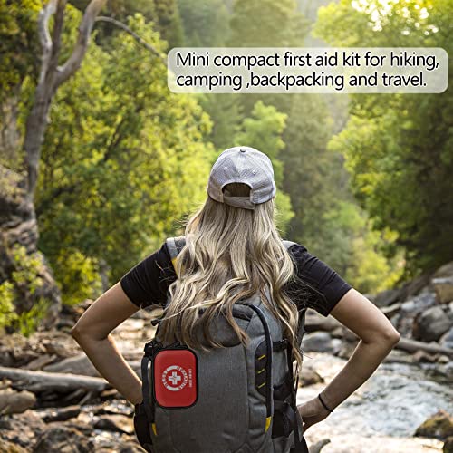 Image of Mini Durable First aid kit -Small Hard Shell Medical Kit for Home, Businesses -Waterproof EVA Emergency First Aid Supplies -Perfect for Boat, Sports, Car, Hiking, First Aid Kit Bag, Survival kit