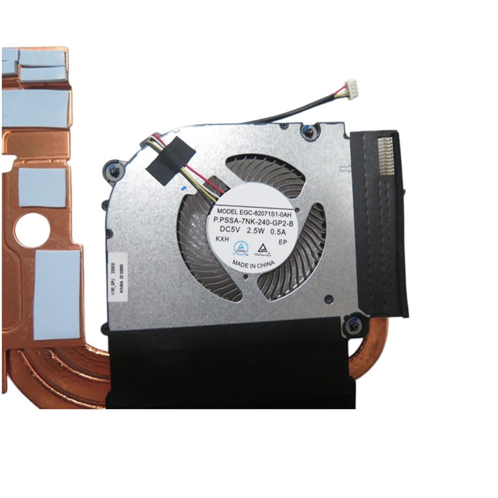 FRUPART for 6-31-V150N-102 EGC-82071S1-0AH P.PSSA-7NK-240-GP2-B EGC-79071S1-0AH P.PSSA-7NK-230-GP2-B DC5V 0.5A 2.5W Laptop Heatsink&Fan New
