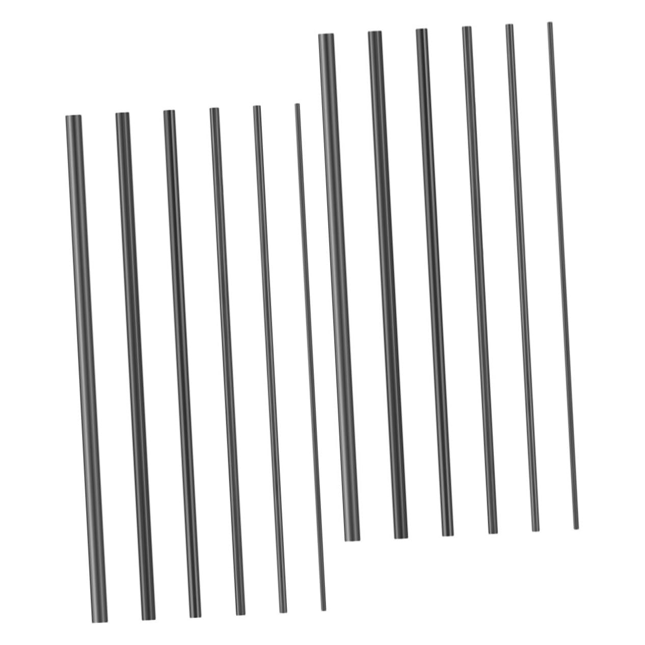 ifundom 12pcs Carbon Fiber Fishing Rod Repair Kit Durable Solid Rod Inserts Versatile Connection Design for Saltwater and Freshwater Use Easy Self Repair