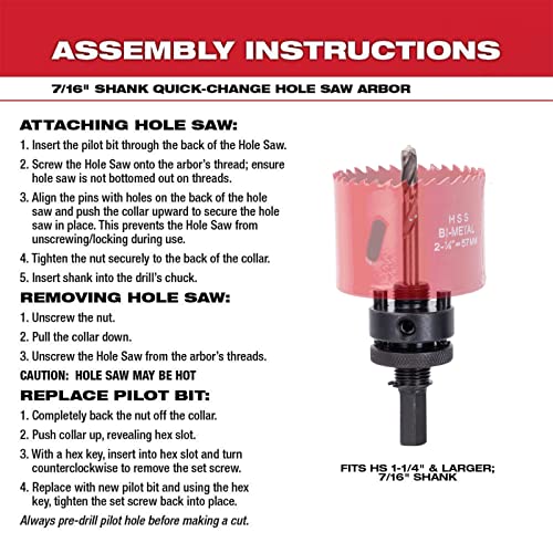 Ecotown 23-Piece Bi-Metal Hole Saw Kit - M42 High-Speed Steel Cutter Set (3/4" / 19mm to 3" / 76mm) for Soft Metal, Plywood, PVC, Plastic and Soft Aluminum- Heavy Duty Deep Hole Cutter Set 8 Ecotown 23-Piece Bi-Metal Hole Saw Kit - M42 High-Speed Steel Cutter Set (3/4" / 19mm to 3" / 76mm) for Soft Metal, Plywood, PVC, Plastic and Soft Aluminum- Heavy Duty Deep Hole Cutter Set - Image 8