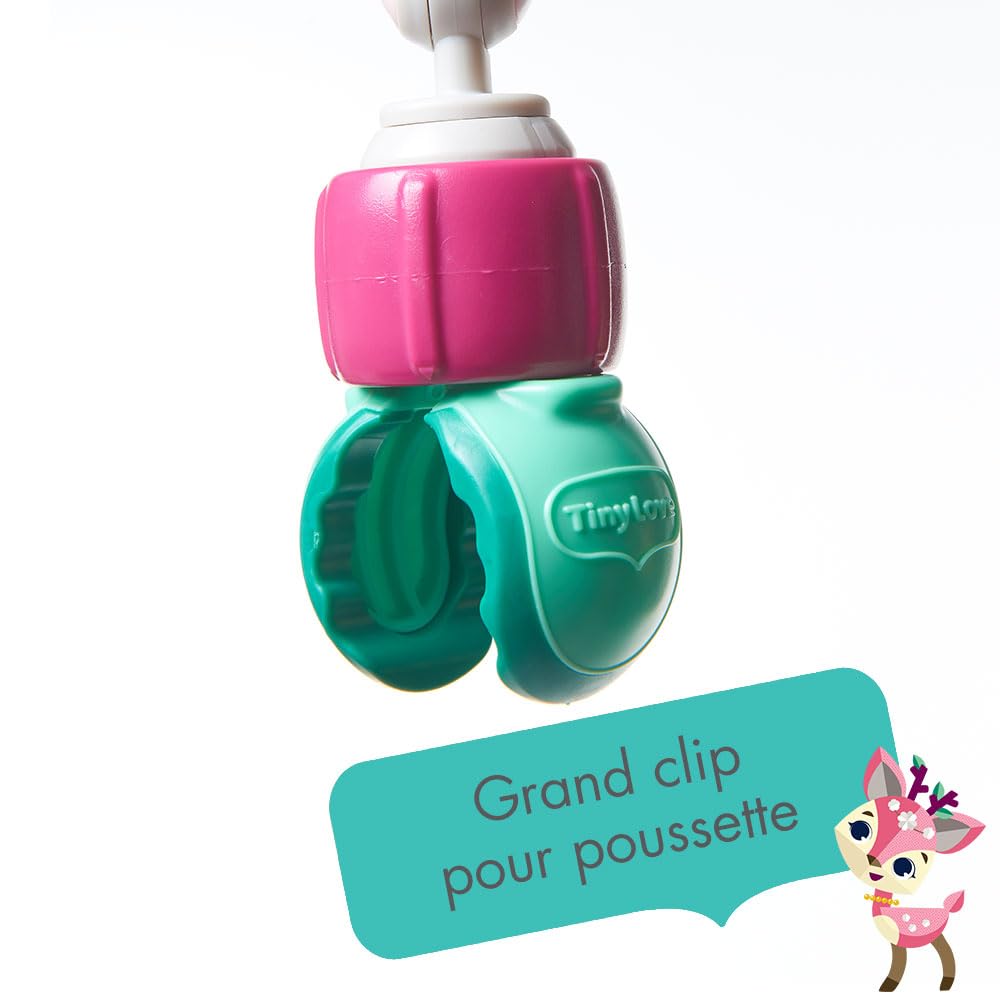 Tiny Love Arche d’activité Sunny Stroll avec Hochets, dès la Naissance, Clips de Fixation Universels Compatibles avec toutes les Poussettes ou Landaus, Collection Tiny Princess Tales