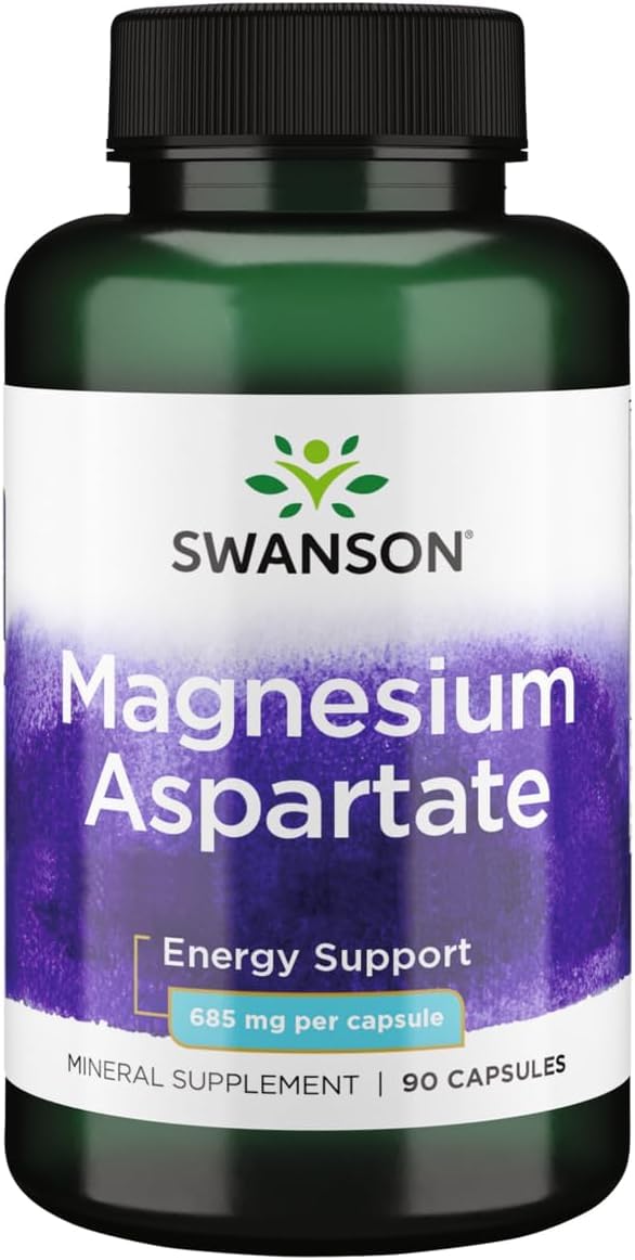 Swanson Magnesium Aspartate 685 mg (133 mg Elemental), 90 Caps