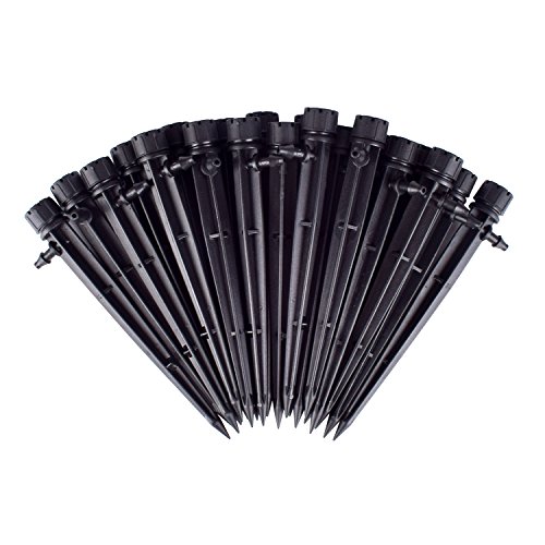 Flantor Irrigation System Drippers, 50 Pcs Emiter Dripper Supplement for Garden Automatic Watering System for Flower Bed, Garden, Lawn