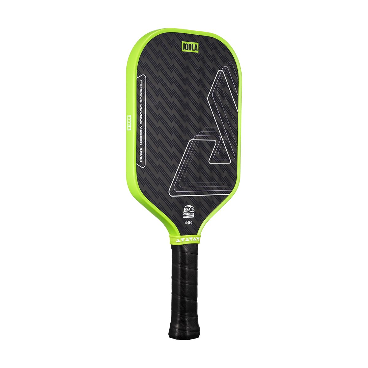 JOOLA Perseus Double Vision Pickleball Paddle,Charge Green,16mm,Pala homologada por la USAP