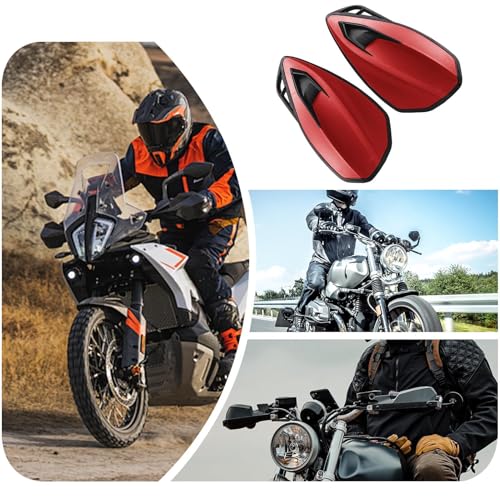 Protectores de manos de motocicleta y deflectores de viento universales para manillar 4