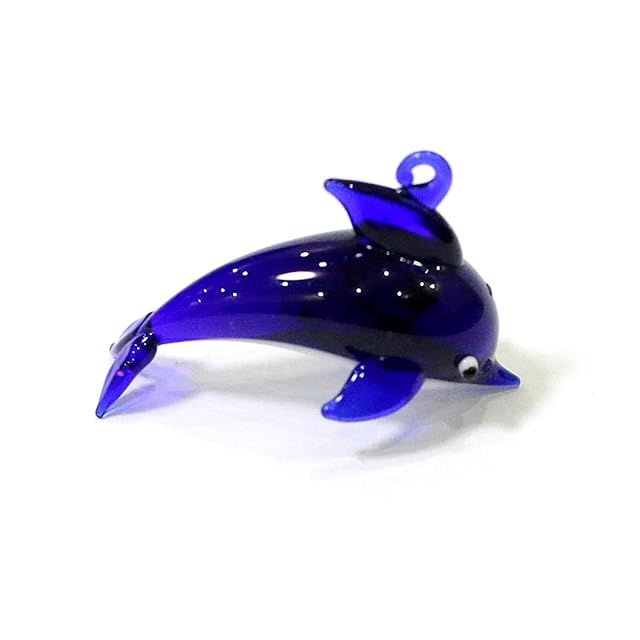 Foto 5 de 6 de MANQILE 6 Piezas Lindo delfín Mini figuritas Colgante de Cristal Acuario decoración mar Animal Estatua Adornos