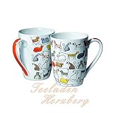 2 Becher Dodo - Teebecher - Kaffeebecher - Katzen Motiv
