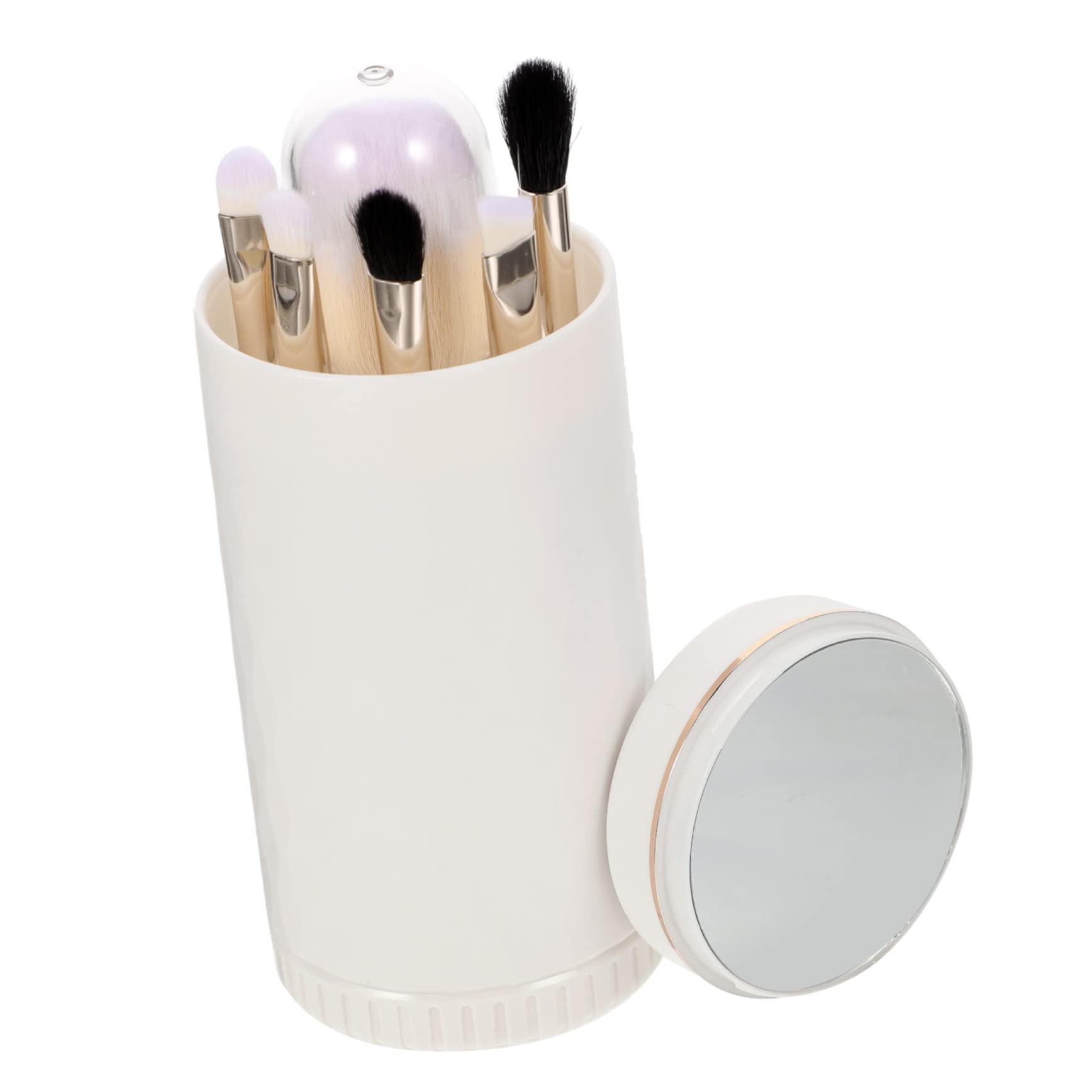 POPETPOP 3juegos Pinceles De Maquillaje Espejo Para Viajes y Uso Diario De Cosméticos Para Maquillaje De Ojos Para Mujeres San Valentín y Navidad