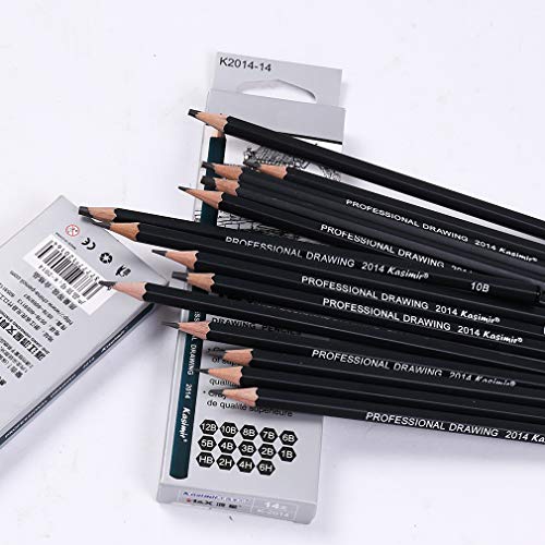 Set de lápices de dibujo YYMIYU 14 piezas miniatura 4