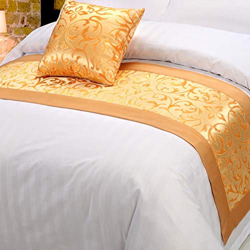 QCQZP Bed Runner Hotel Hotel Linen Bedding Decorative Accessories Five-Star Hotel Luxury Bed Flag Bed Scarf, Exotic Style, 50210cm (1.5m Bed)