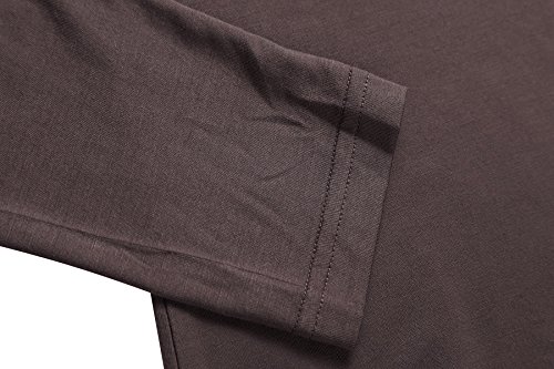 Image of Herou Womens Long Sleeve Turtleneck Slim Fitted Lightweight Casual Active Layer Tops Shirts