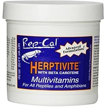 HERPTIVITE Multivitamin for reptiles and amphibians 3.3 oz Blue Bottle, 1 Pack