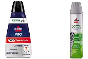 Bissell Pro Oxy Powerful Stain & Odor Remover Portable Carpet Cleaner Formula Boost Bundle