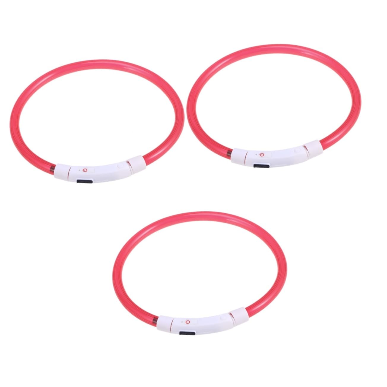 Collier LED pour chien rouge BESPORTBLE évite les accidents de la route de nuit