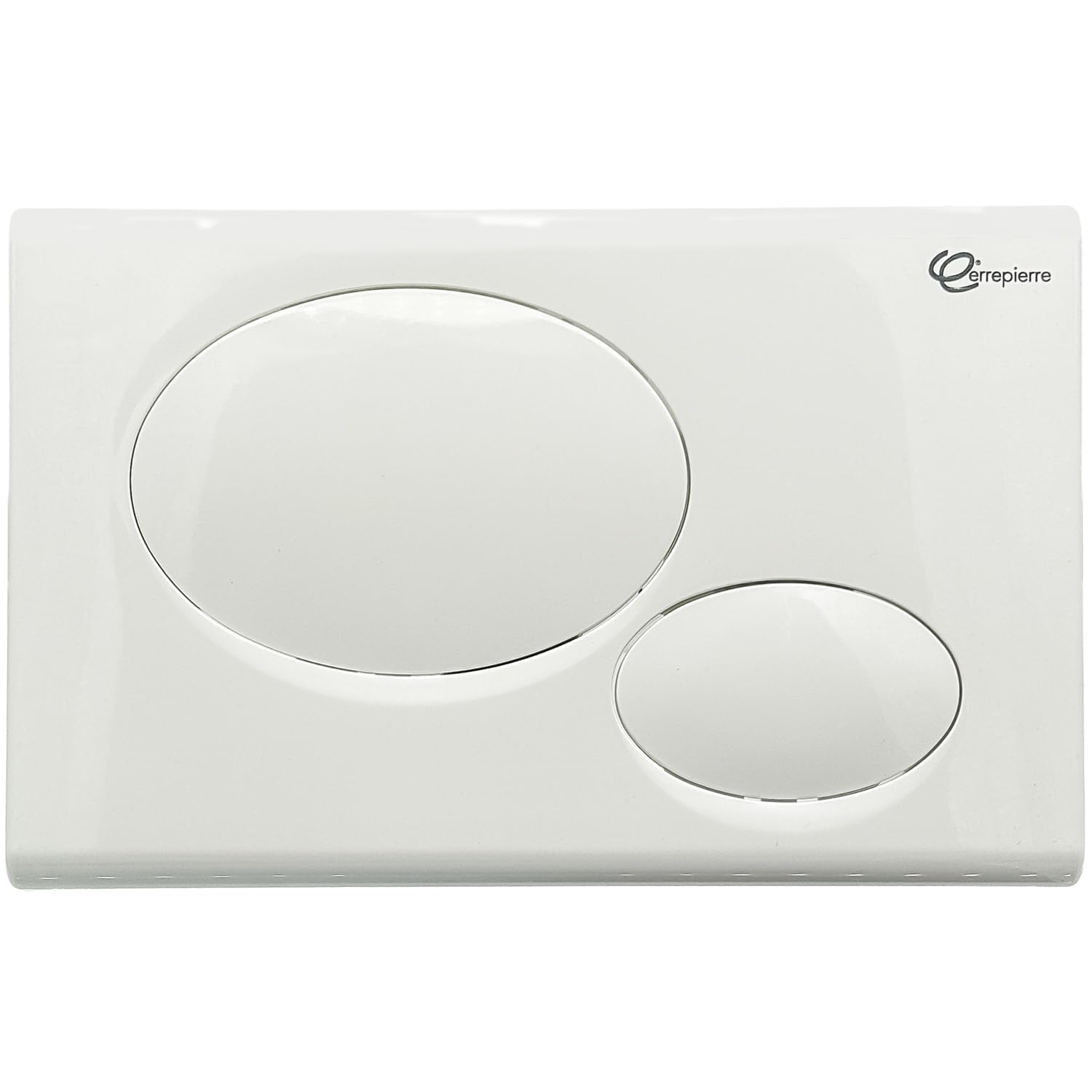 Plaque de commande ERREPIERRE Diva Maxima blanche pour changer de poussoir
