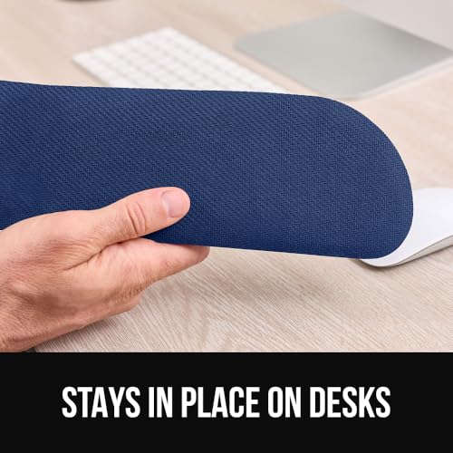 image for GORILLA GRIP Silky Memory Foam Keyboard Wrist Rest and Mouse Pad for C