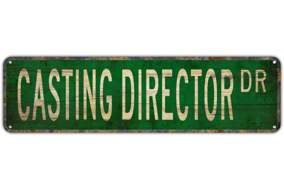 CASTING DIRECTOR DR Vintage Tin Signs Art Plaque Aluminum for Bedroom Kitchen Garden Wall Bar Club Coffee Hanging Home Decor 4x16 Inch