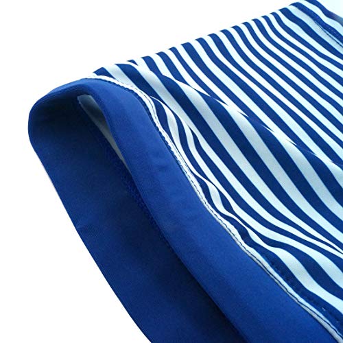 Aivtalk Boys Swim Shorts Seamless Square Leg Drawstring Swimsuit Boxer Briefs 8-9T Stripe White #TOP2