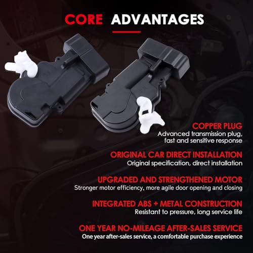 Image of CCIYU Front Left+Front Right Side Door Latch Lock Actuator Compatible for Toyota Tundra 2000-2006,for Avalon 2000-2004,for Sequoia 2001-2007 Door Lock Actuators Replaces 746-638 2PCS
