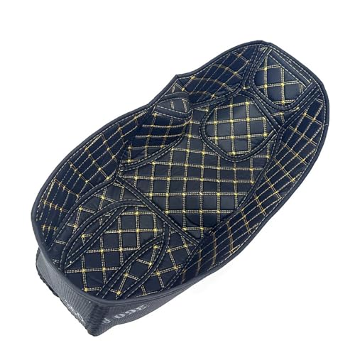 Forro de maletero para Aprilia SR GT 200 alfombrilla protectora de asiento en cuero negro 5