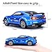 Diecast Cars for Boys GT500 Metal Model Cars Pull Back Toy Car with Sounds and Lights Toy Gifts for 3+ Years Old Kids(Blue)