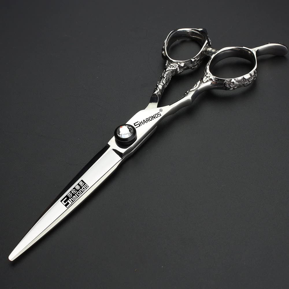 Professionelle linke Haarschneider 6 Zoll frisuren schere(2Stück) | Edelstahl Haarschneider,für Damen und Männer