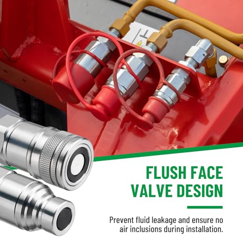 Image of 1 /2 inch Flat Face ISO 16028 Hydraulic Couplers, 1 /2 inch (#8) JIC Thread