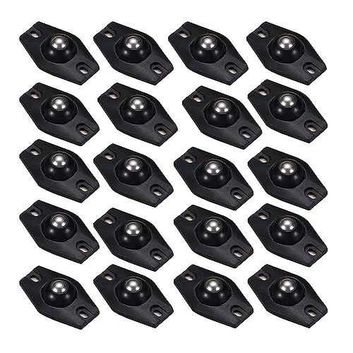 Mocturnity 20 Piezas Mini Ruedas Giratorias Ruedas para Muebles Ruedas Autoadhesivas Mini Rueda Universal de 360 ° con Bola de Rodillo