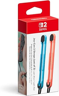 Joy-Con™ 2 Straps (set of 2) Light Blue/Light Red