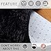 YJ.GWL Ultra Soft Round Black Area Rugs for Bedroom Anti-Slip Fluffy Nursery Carpets Mat Cute Kids Room Rugs Home Decor 4 Feet