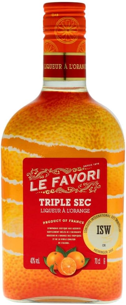 Le Favori - Triple Sec Orange liquor 40% Vol since 1876 - Product of France (1 x 0.70 l)