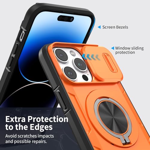 Coque iPhone 14 Pro Max résolvant les rayures d'objectif avec son cache coulissant