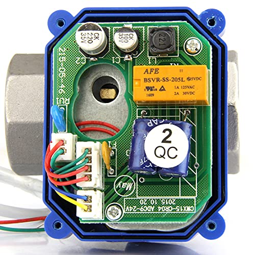 Válvula motorizada de 1/2" en acero inoxidable con regreso automático 7