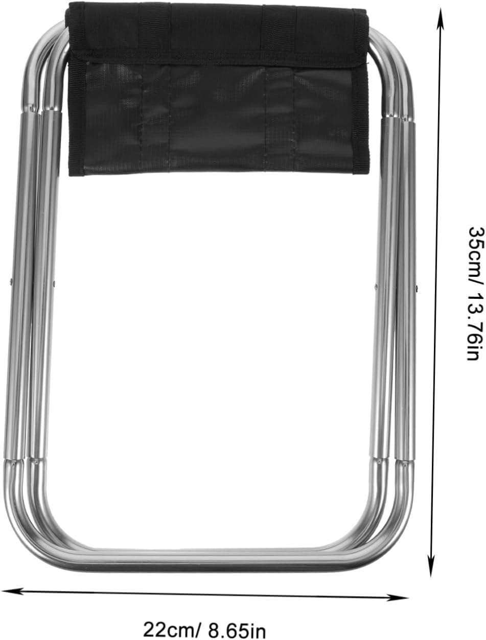 Aluminum Alloy Folding Stool Camping Bench Lightweight Portable Stool for Garden Outdoor Fishing Activity