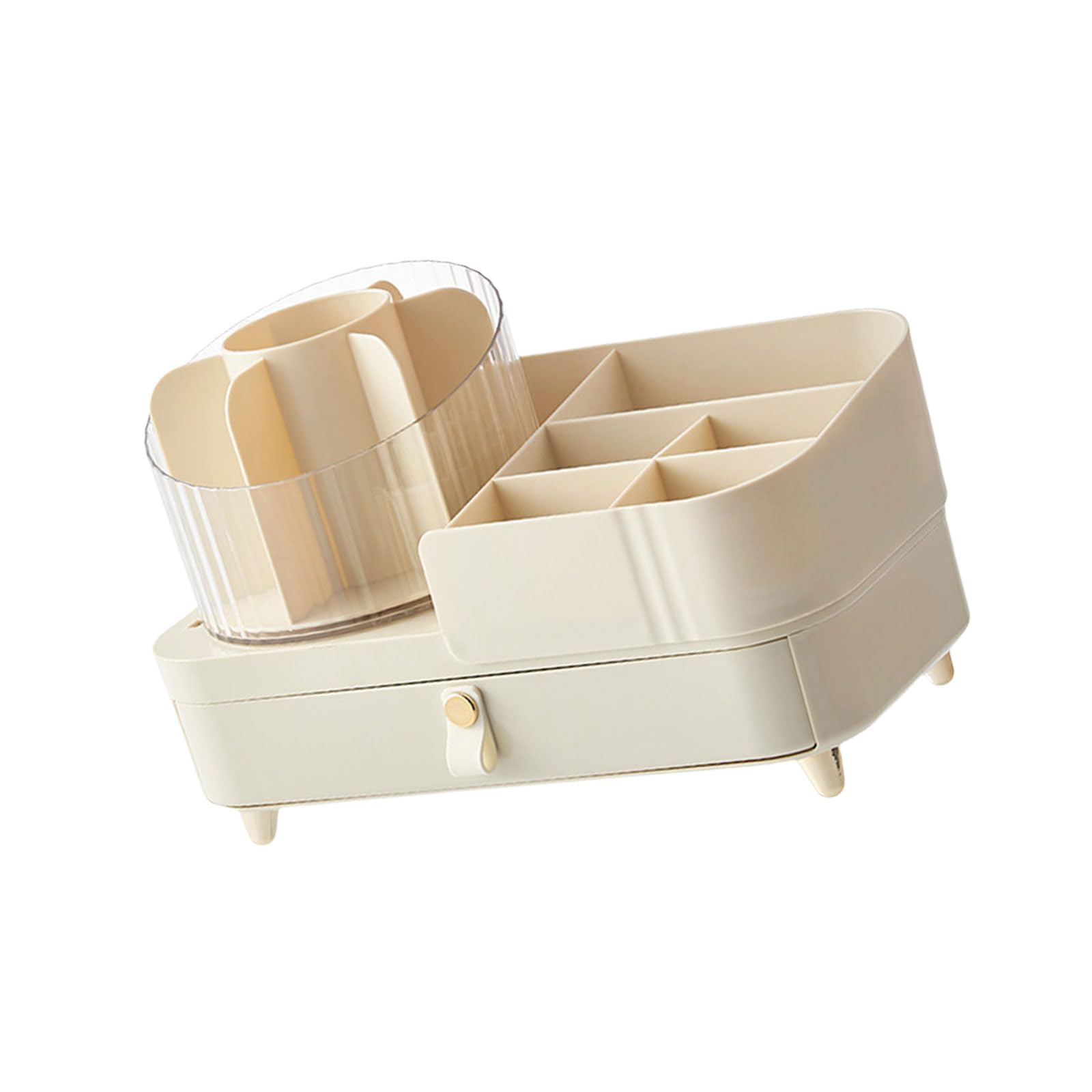 YROHGKPN 360 Rotating Makeup Organizers Adjustable Layers Clear Cosmetic Storage Container for Household Bedroom Dresser Gifts for Makeup Lovers